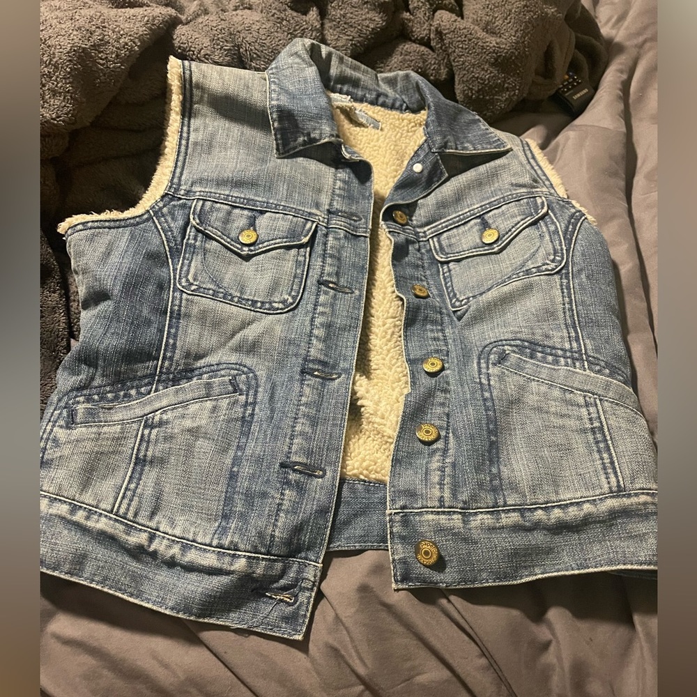 Paper Denim & Cloth Jean Denim Vest Size 2(S)
